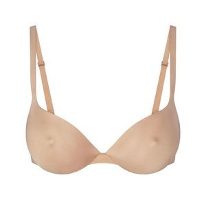 SKIMS Ultimate Nipple Push Up Bra 36B Clay.